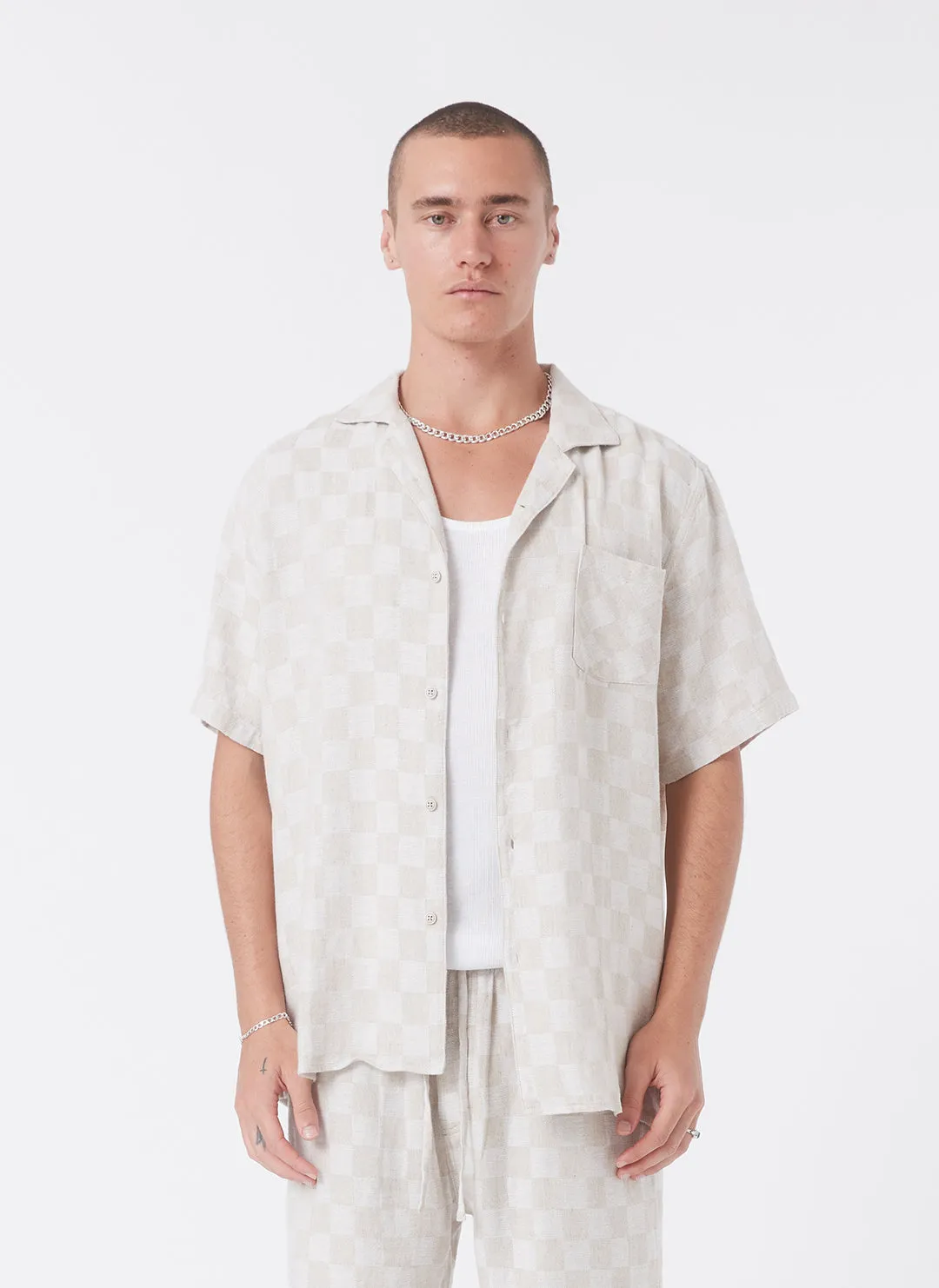 Resort Shirt Linen Checker