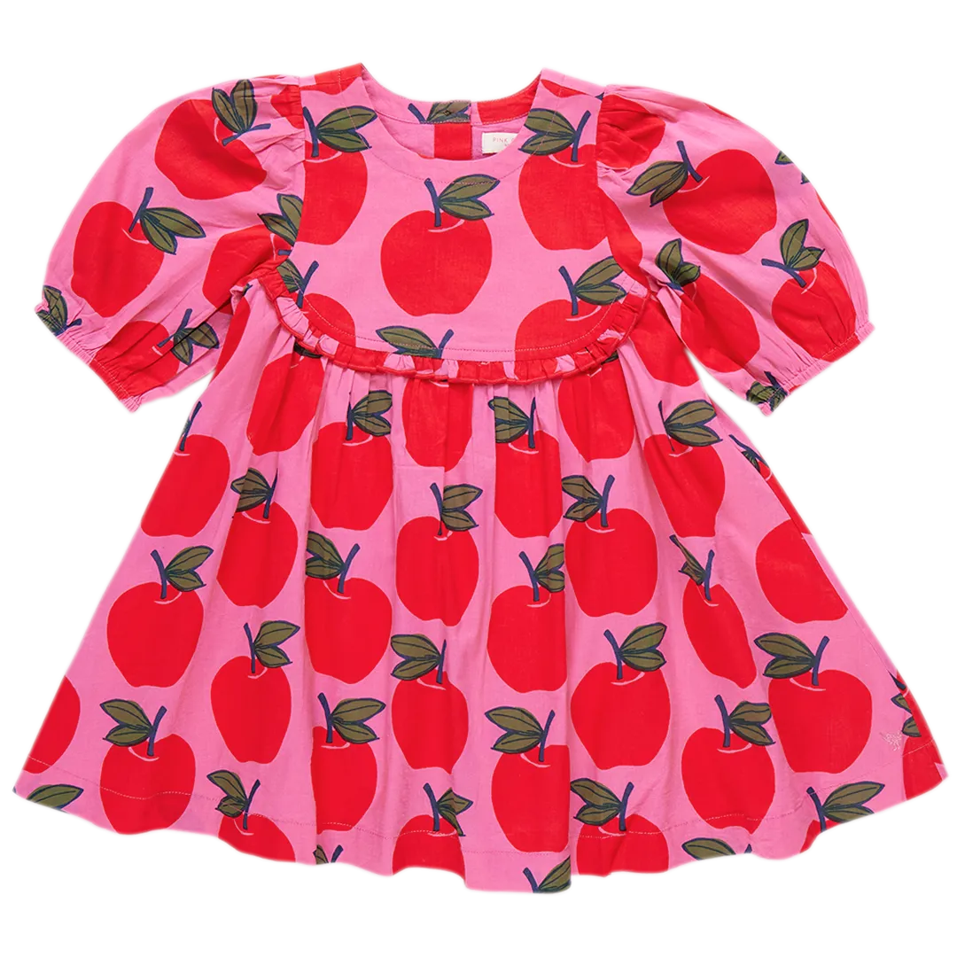 Rowan Dress- Pink Apples