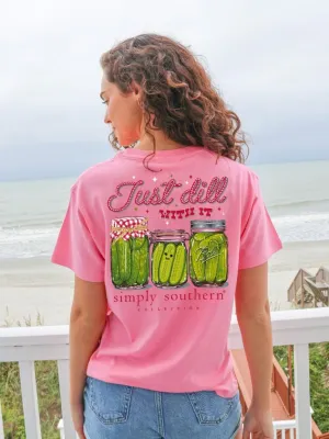 Simply Southern short sleeve tshirt Just Dill with it