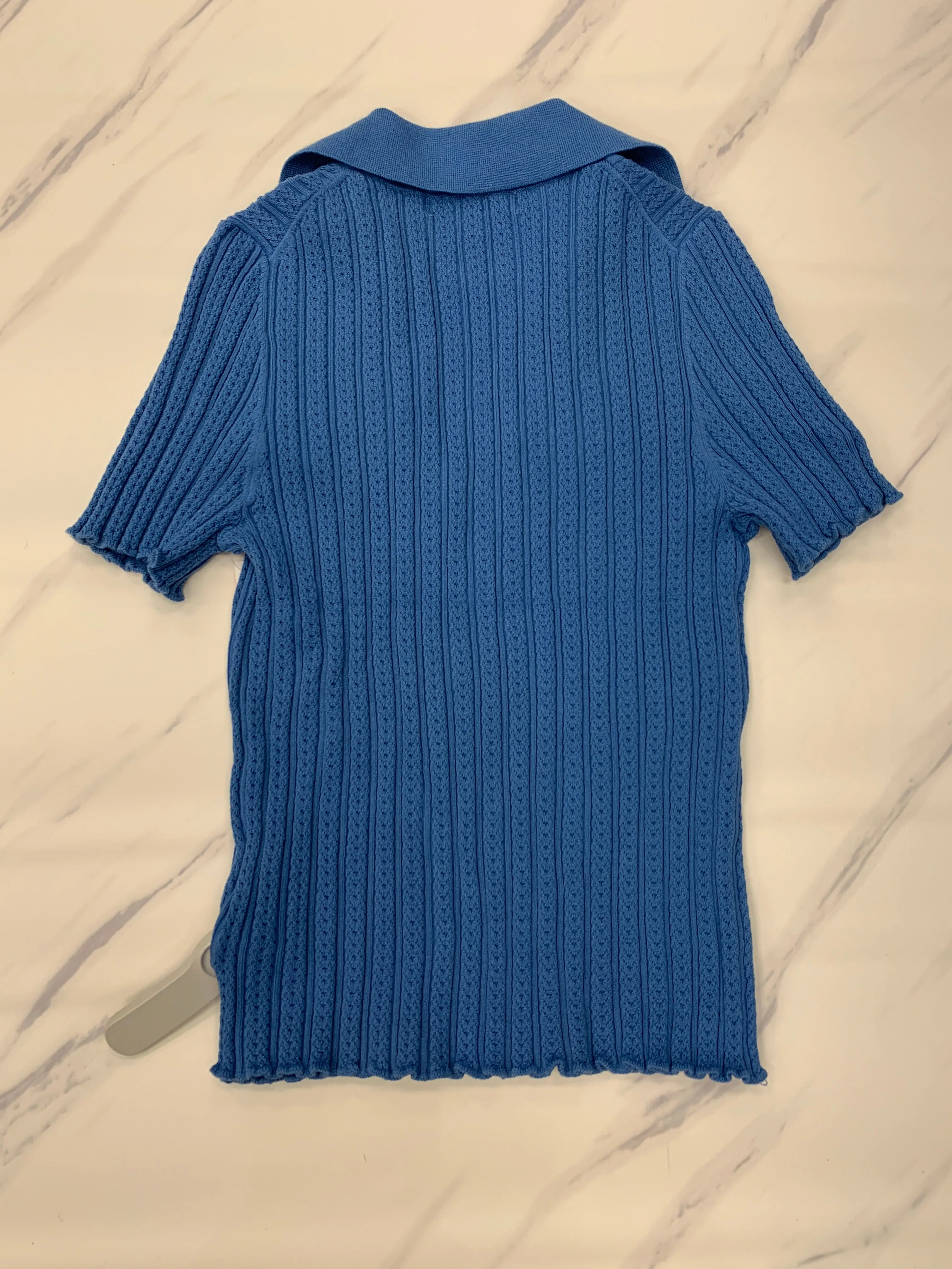 Sweater Short Sleeve By Boden In Blue, Size: M