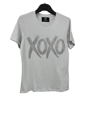 T-Shirt, Short Sleeve Light Gray, XOXO