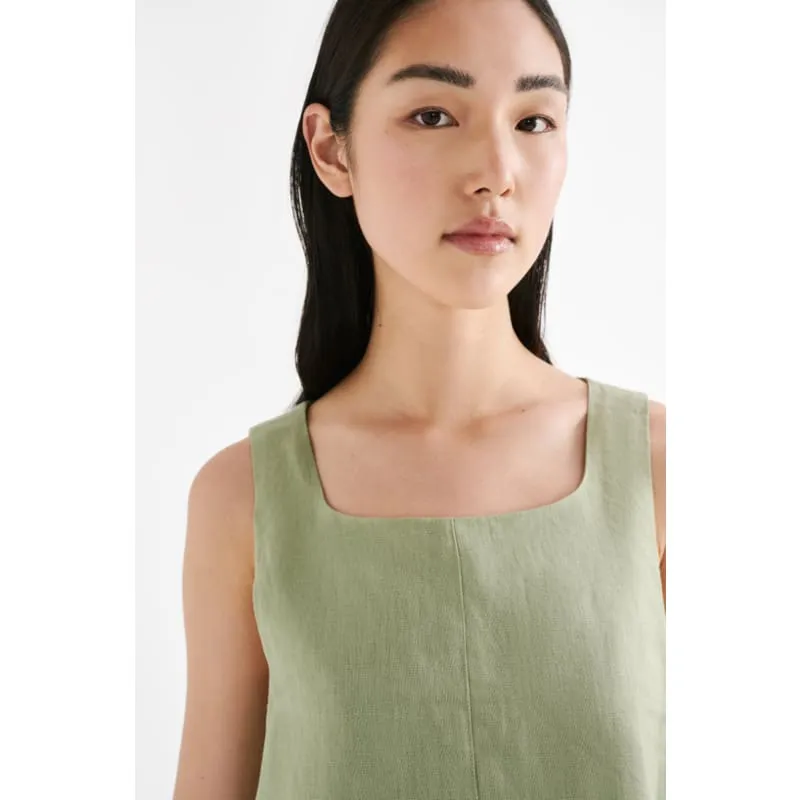 Thilda Linen Top | Sage