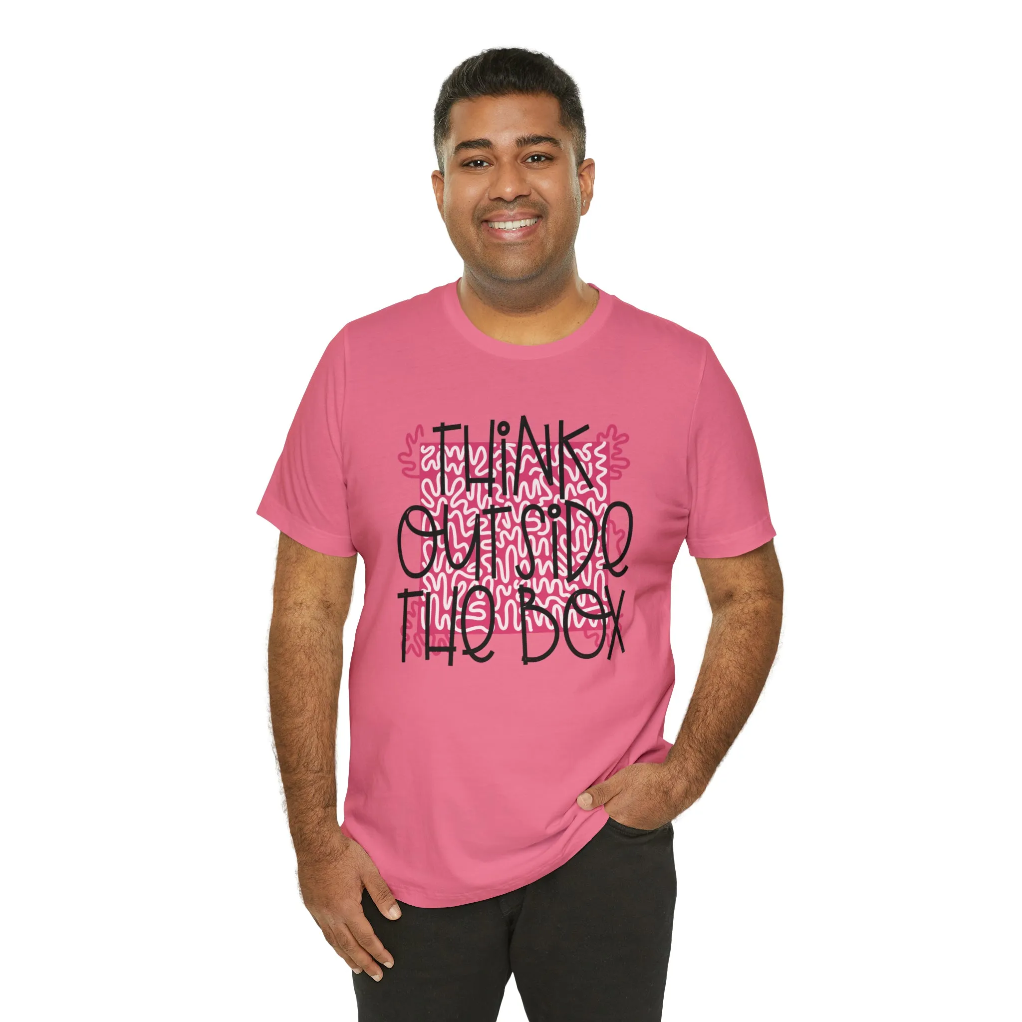 Think outside the box Unisex Jersey Short Sleeve Tee