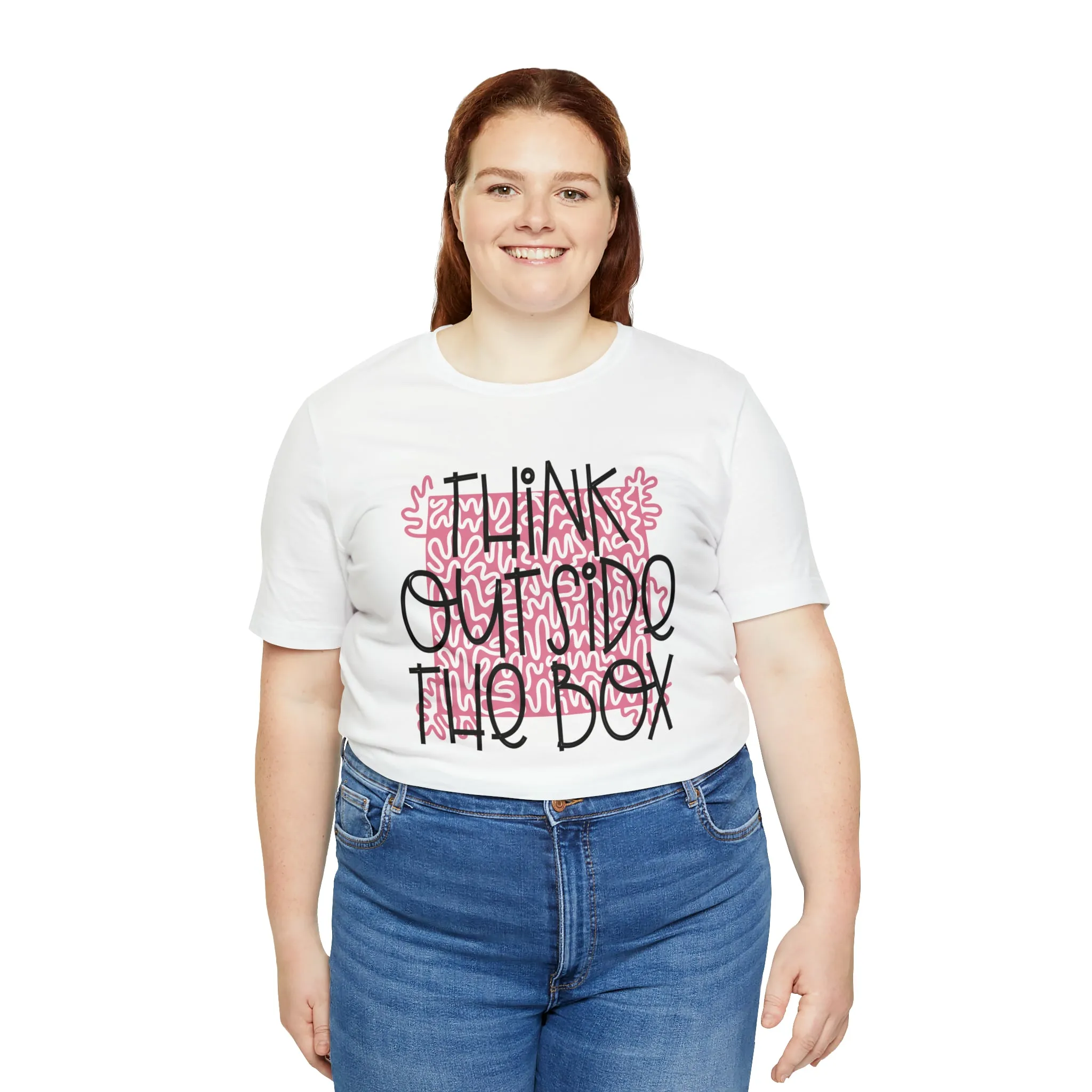 Think outside the box Unisex Jersey Short Sleeve Tee