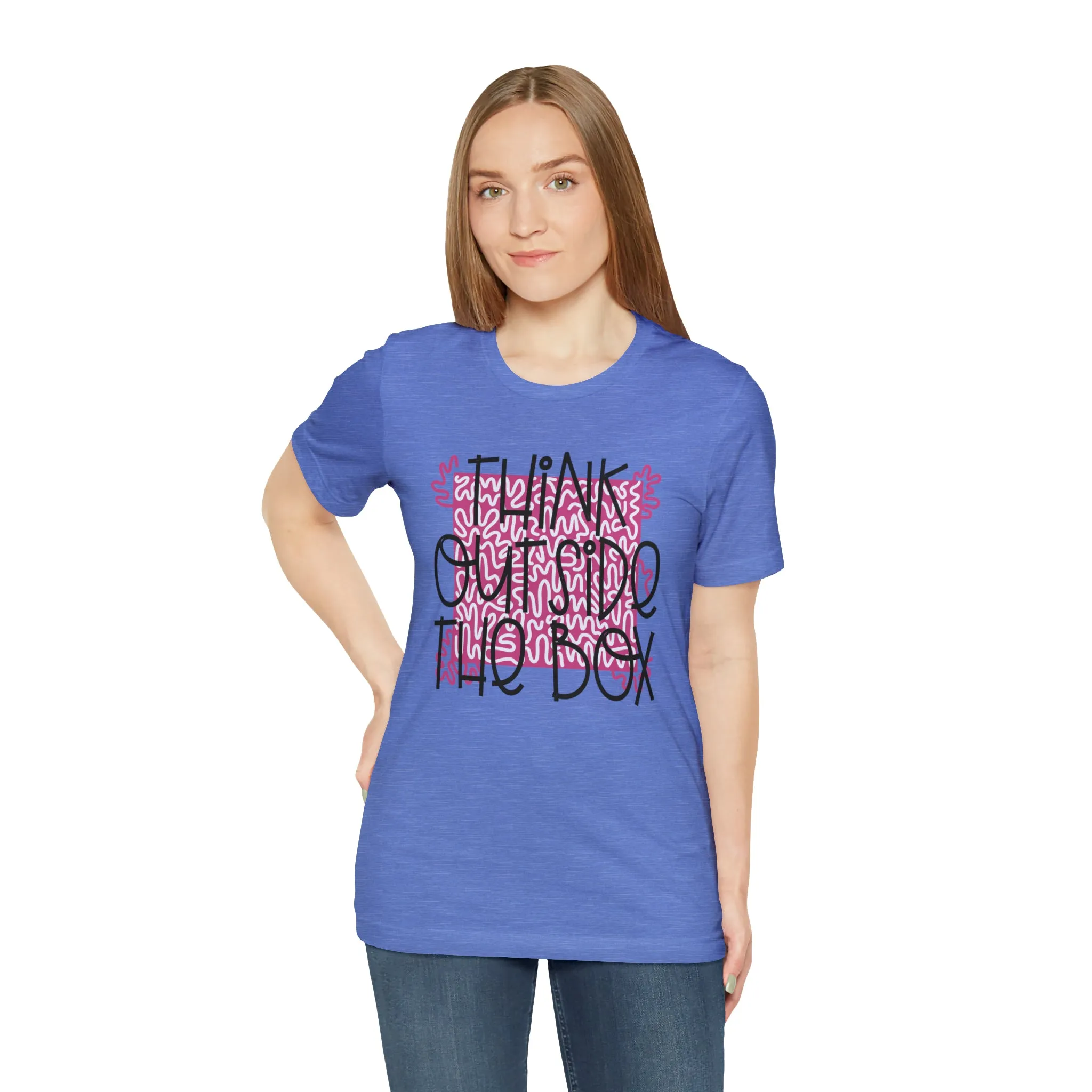 Think outside the box Unisex Jersey Short Sleeve Tee