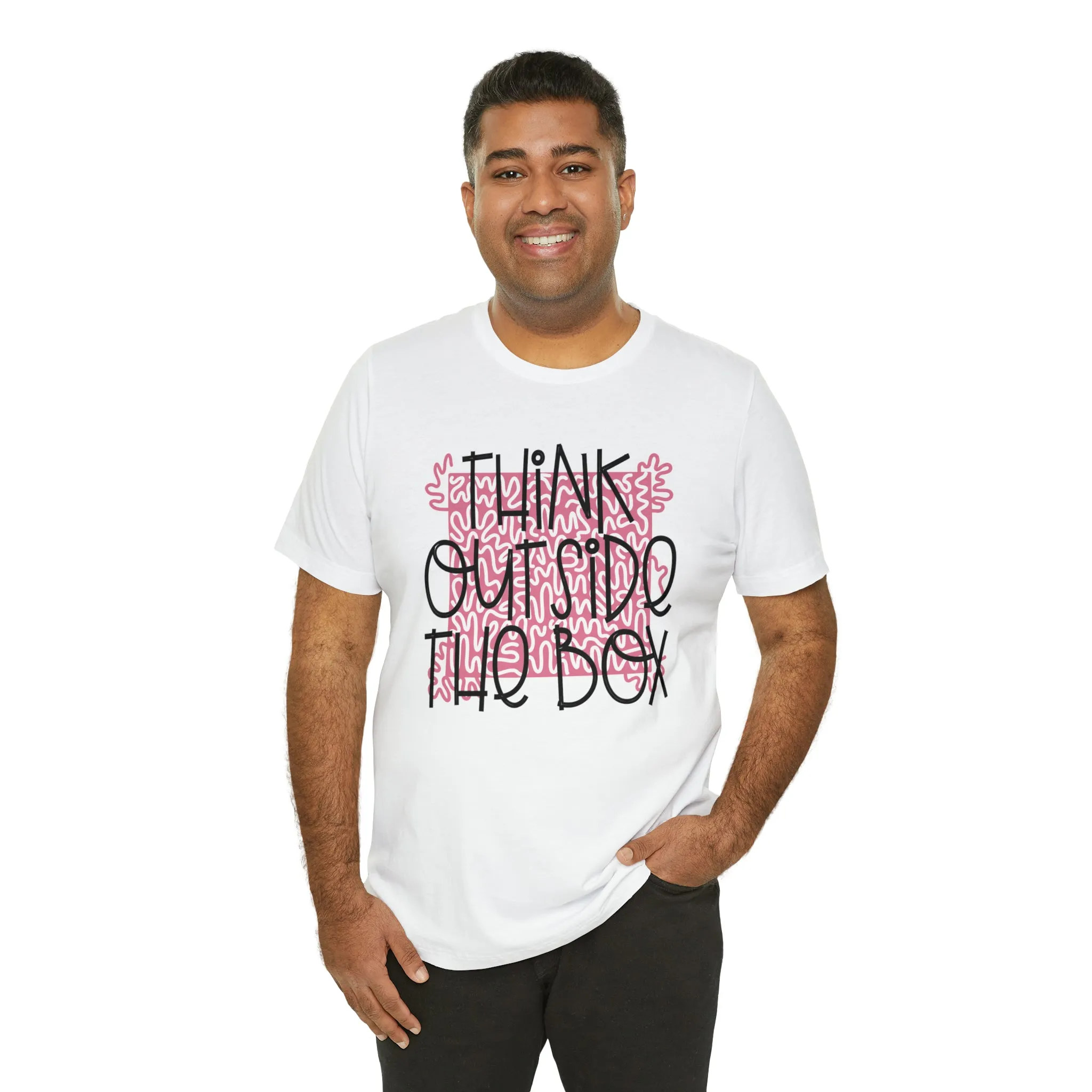 Think outside the box Unisex Jersey Short Sleeve Tee