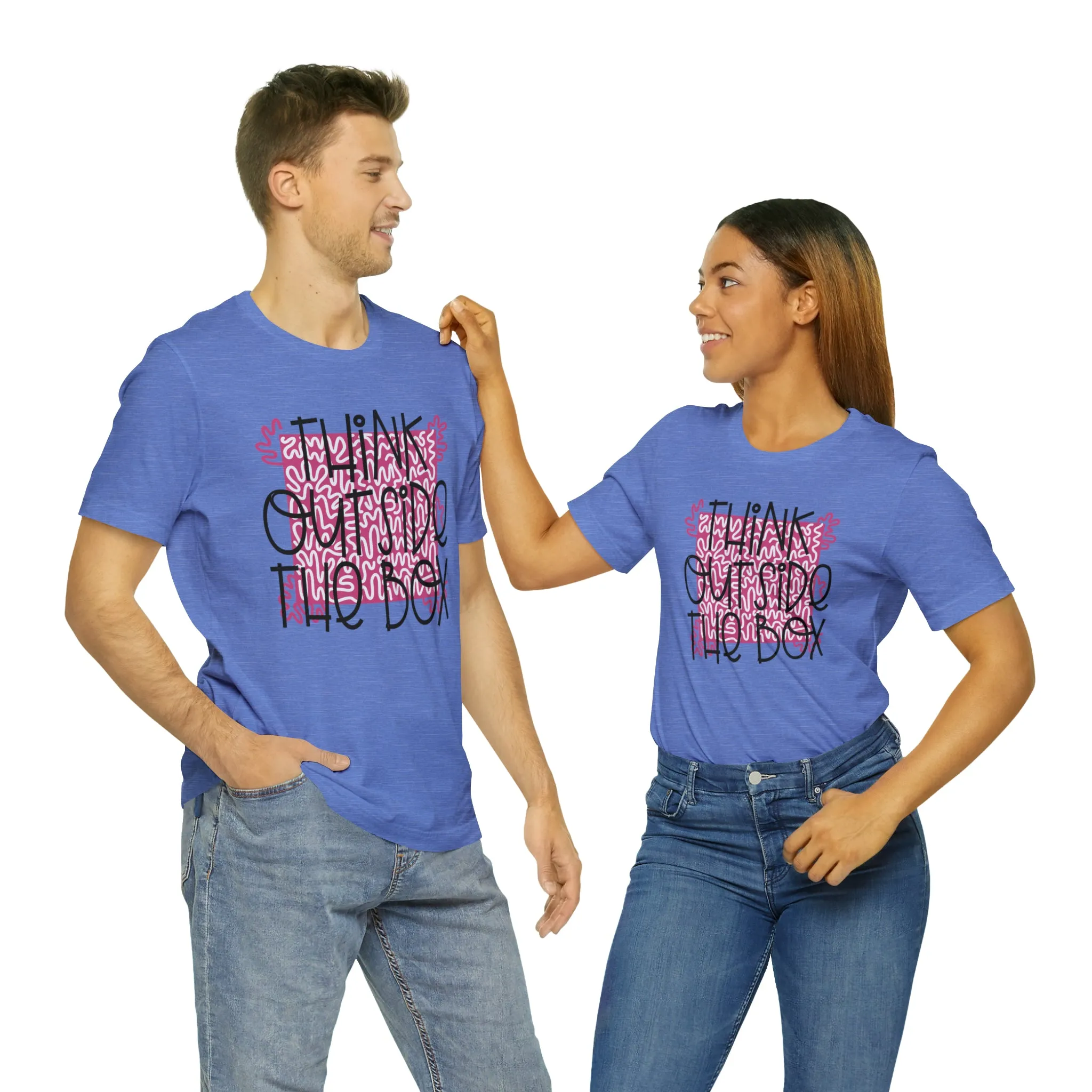 Think outside the box Unisex Jersey Short Sleeve Tee