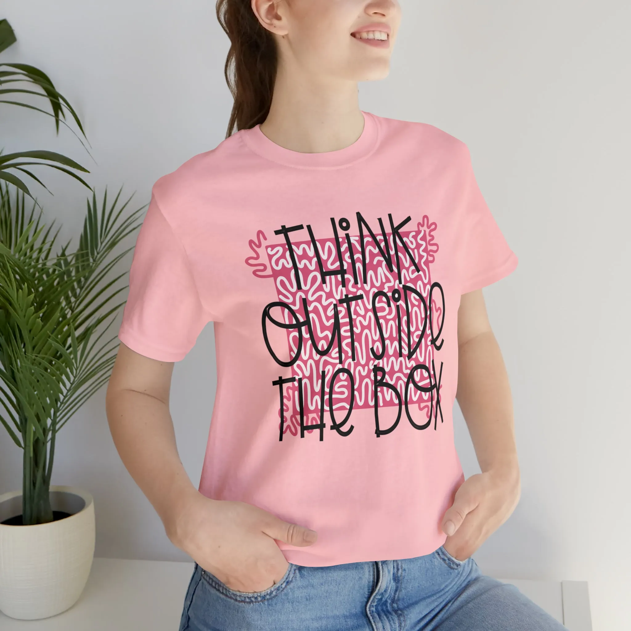 Think outside the box Unisex Jersey Short Sleeve Tee