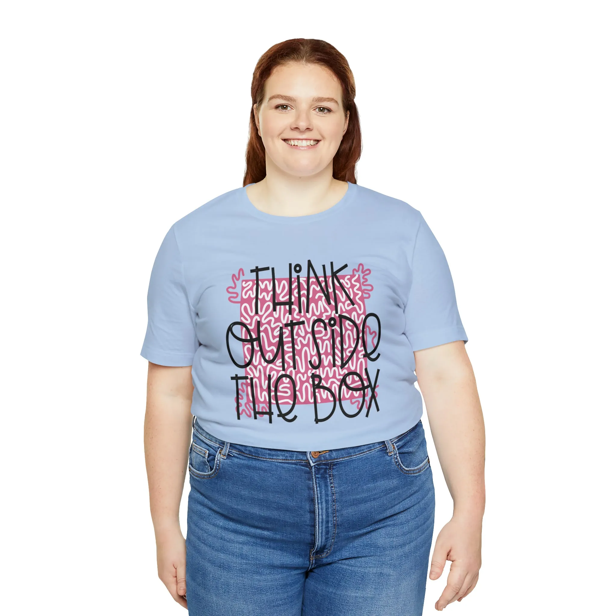 Think outside the box Unisex Jersey Short Sleeve Tee