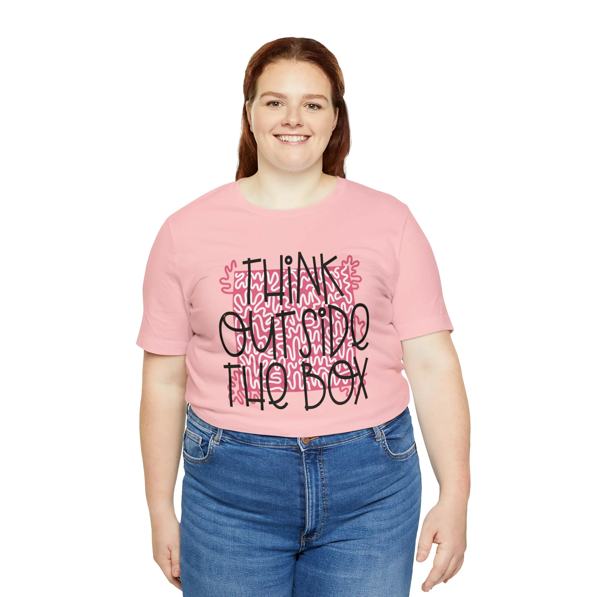 Think outside the box Unisex Jersey Short Sleeve Tee