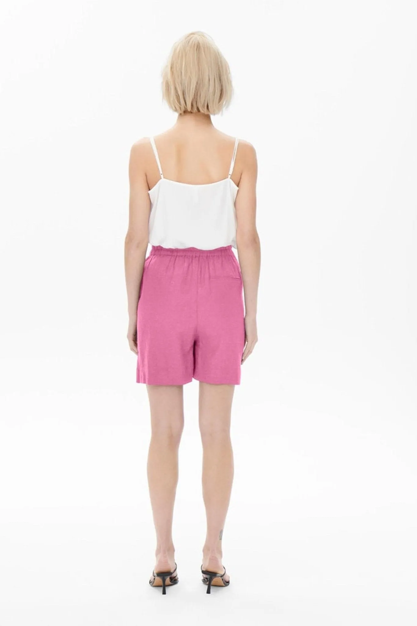 Tokyo Linen Shorts - Sachet Pink