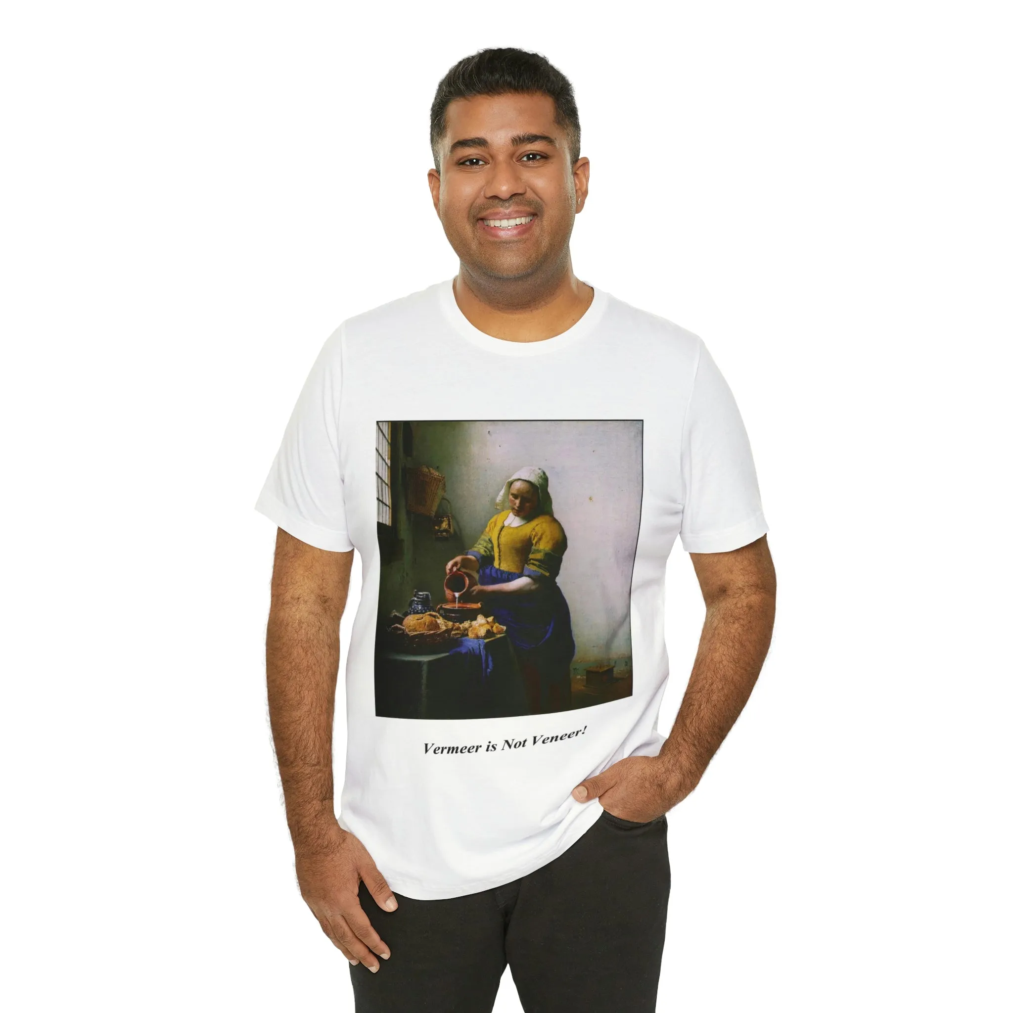 Vermeer is not Veneer - Unisex Jersey Short Sleeve Tee