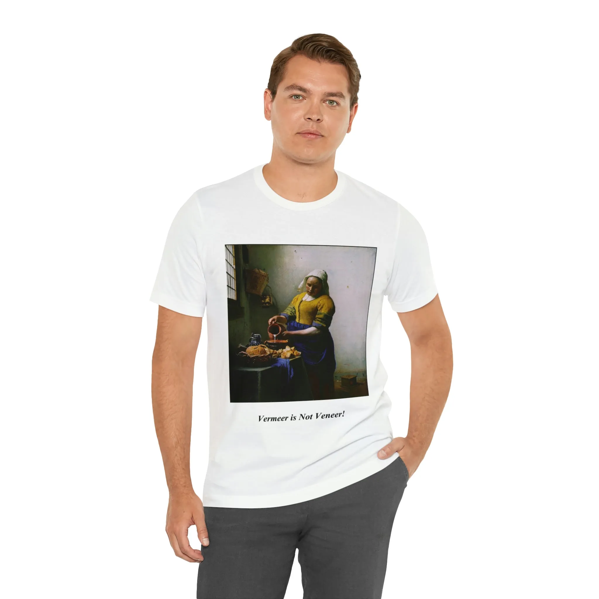 Vermeer is not Veneer - Unisex Jersey Short Sleeve Tee