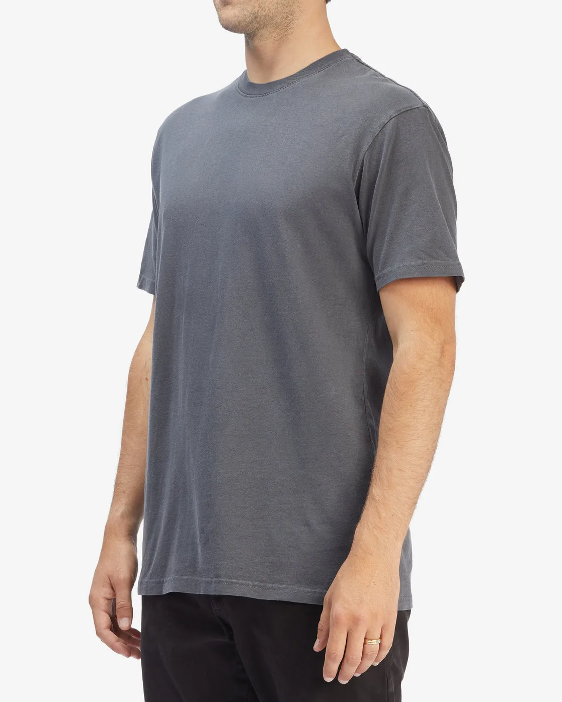 Wave Washed Short Sleeve T-Shirt - Charcoal