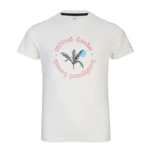 WHITE FLORAL PRINTED T-SHIRT FOR BOYS