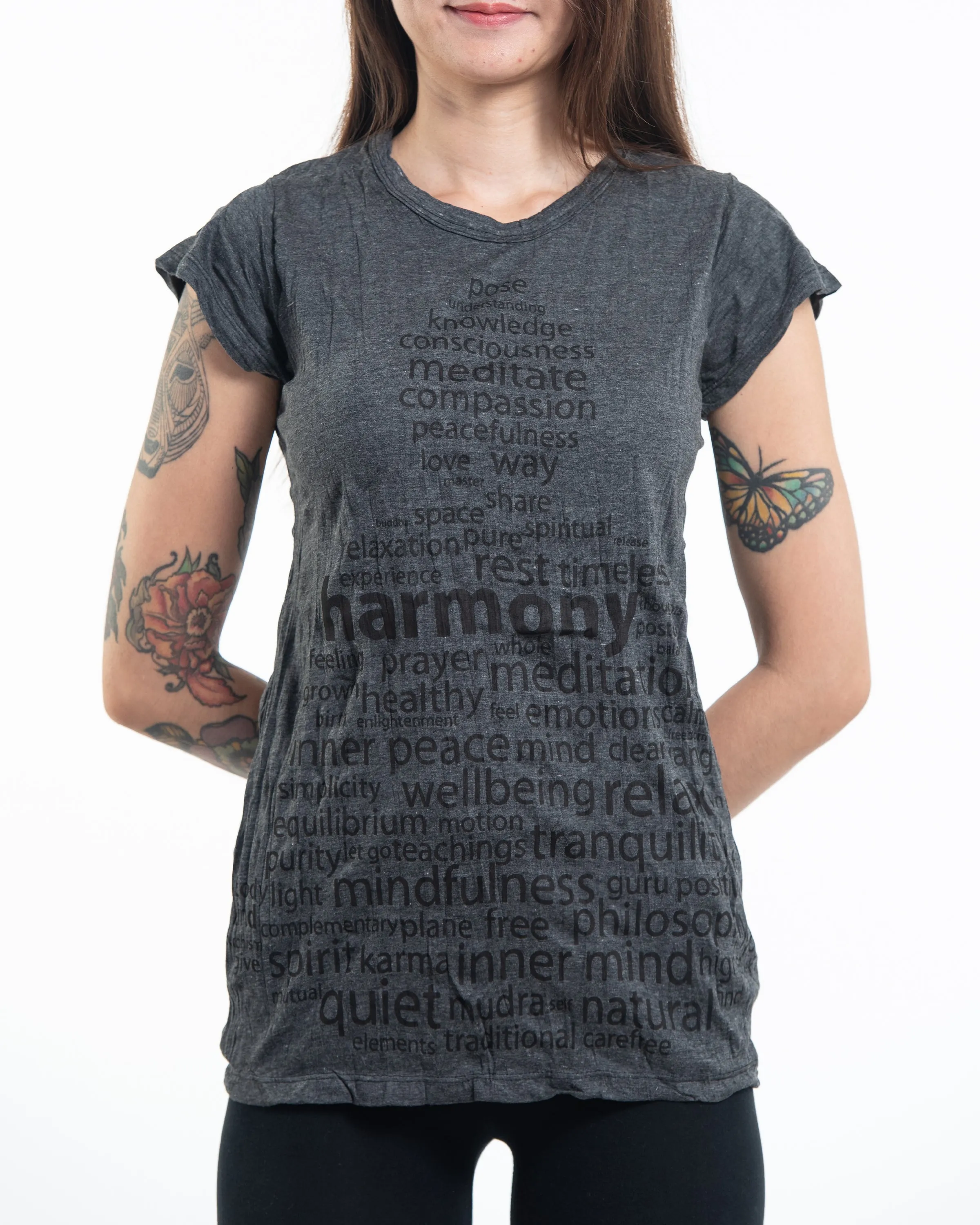 Womens Harmony T-Shirt in Black