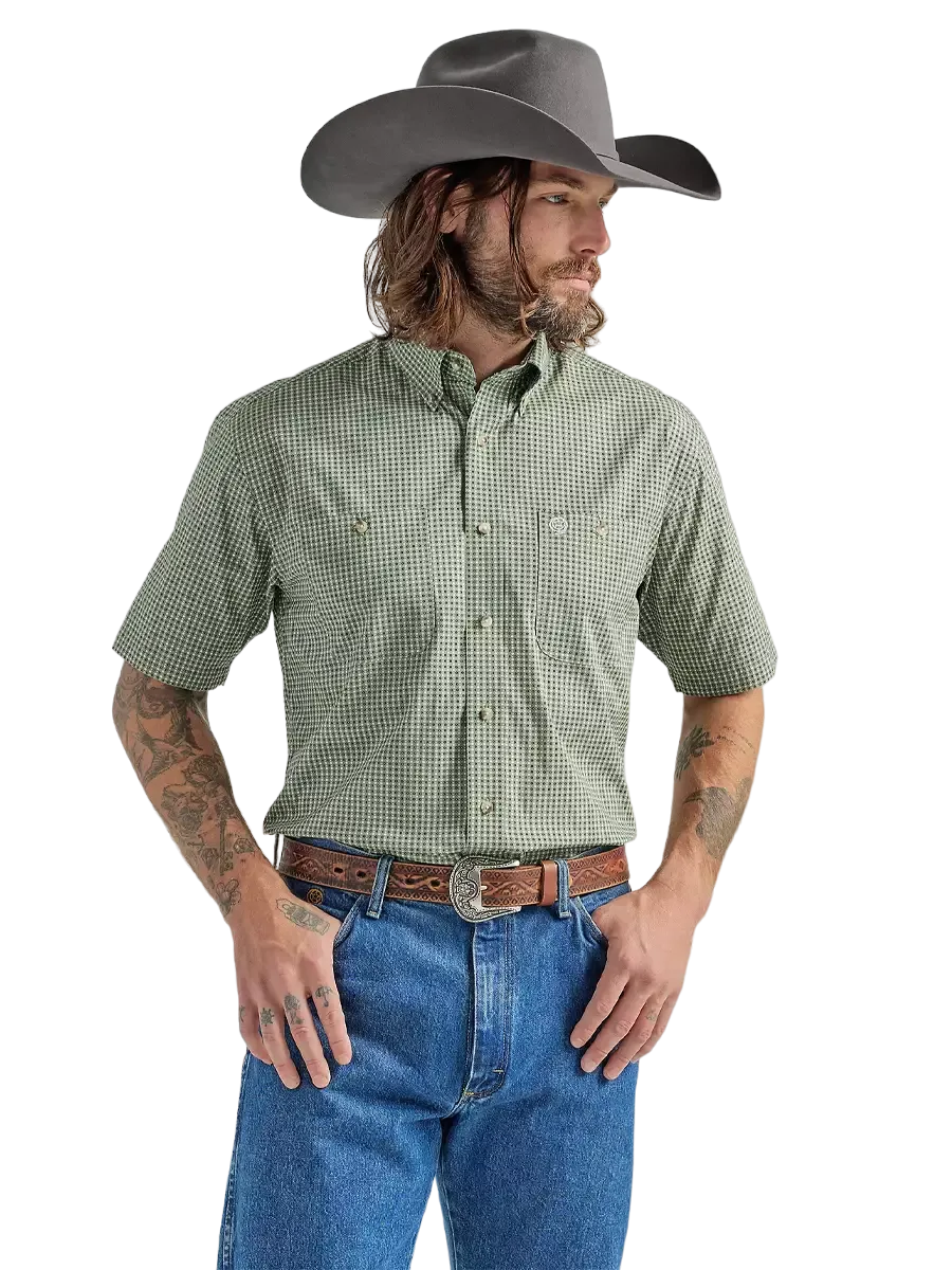 Wrangler George Strait Short Sleeve Two Pocket Button Down Shirt