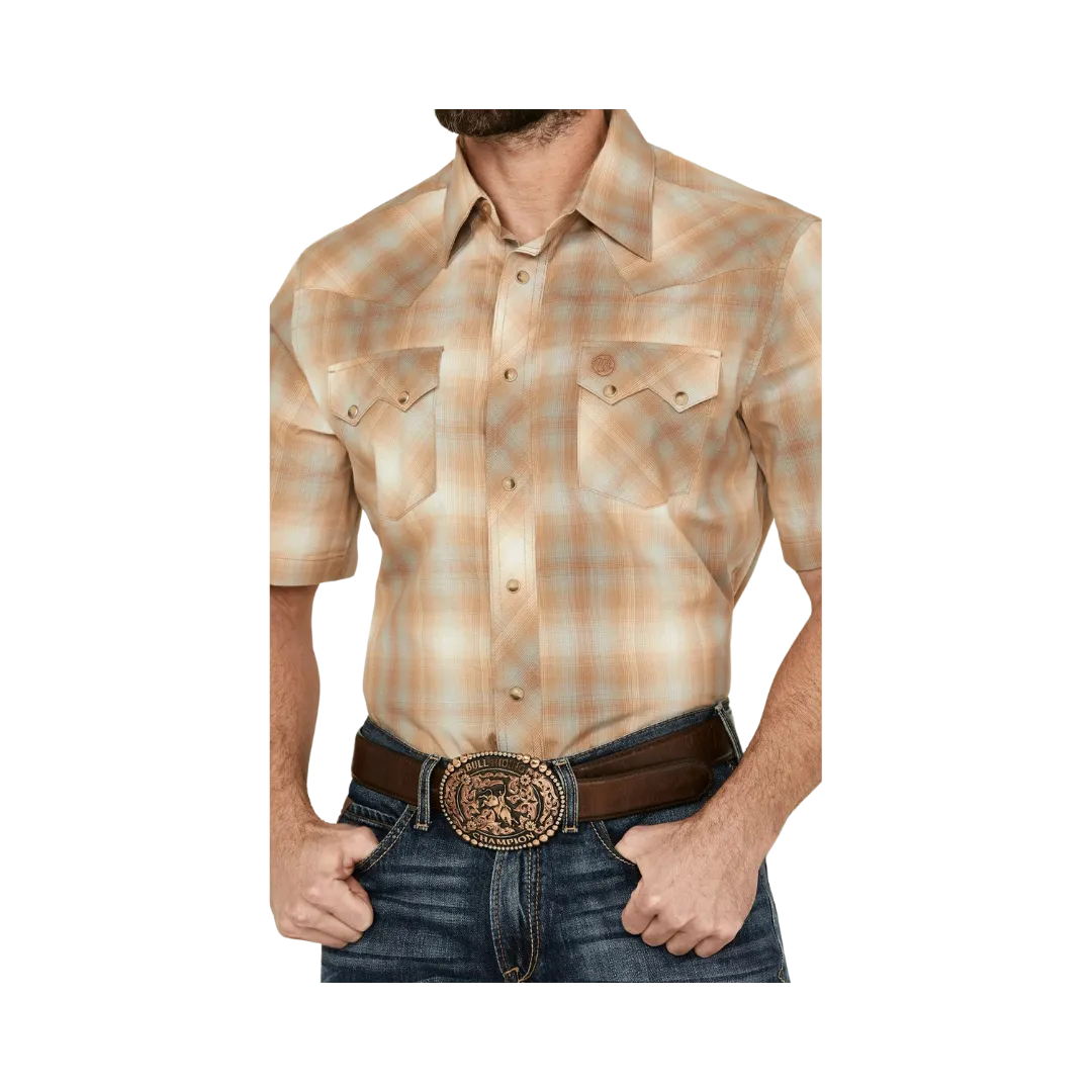 Wrangler Men's Retro Brown Modern Fit  Shirt