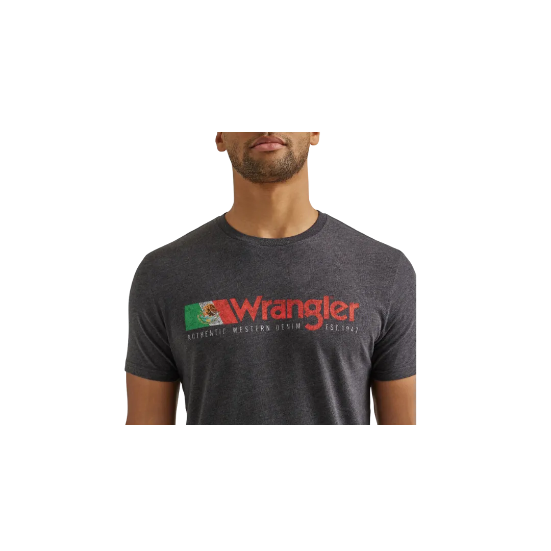 Wrangler Men's Year Round Caviar Heather T Shirt