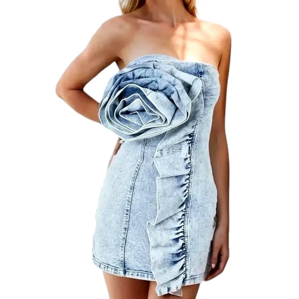 Y2k fashion mini acid jeans dress